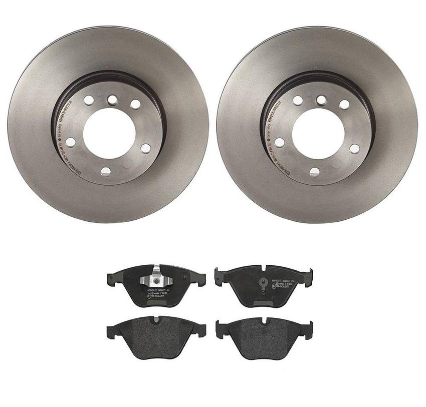 BMW Brembo Brake Kit - Pads and Rotors Front (312mm) (Low-Met) 34116855006 - Brembo 3740080KIT